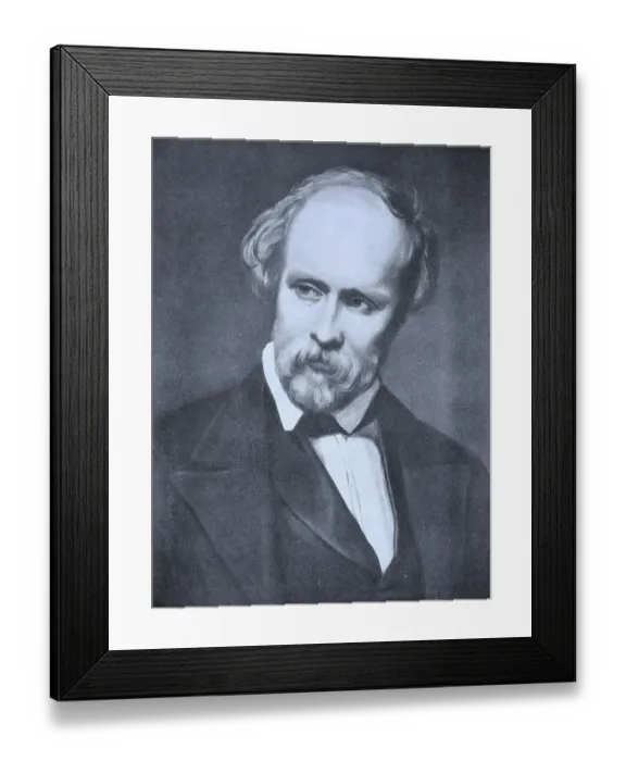 Framed Print : Christian Friedrich Hebbel was a German poet and playwright