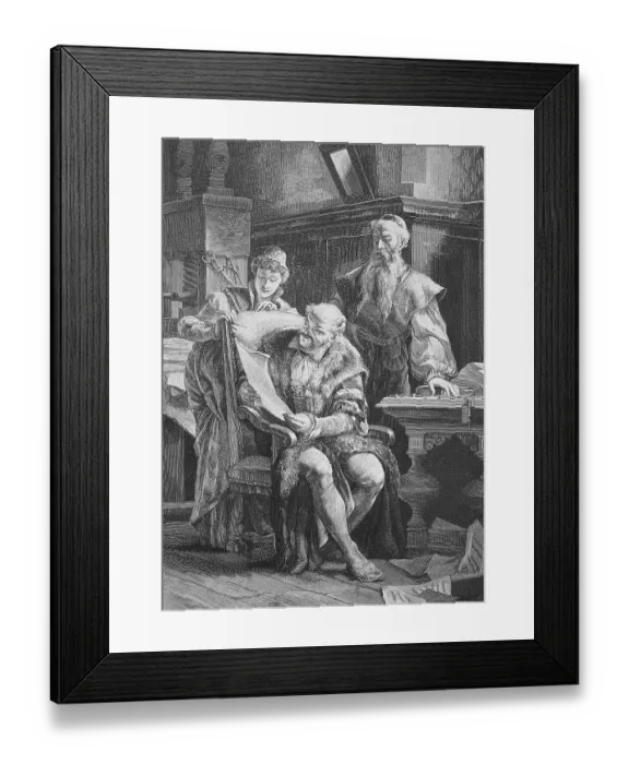 Framed Print : Johannes Gensfleisch zum Laden zum Gutenberg was a German blacksmith