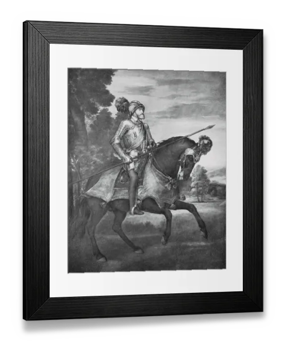 Framed Print : Charles V Holy Roman Emperor, here at the Battle of Muehlberg