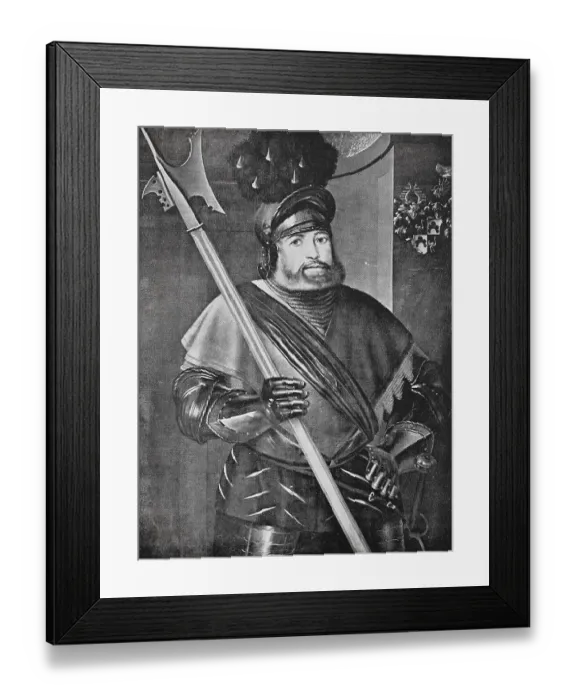 Framed Print : Georg von Frundsberg was a Southern German military