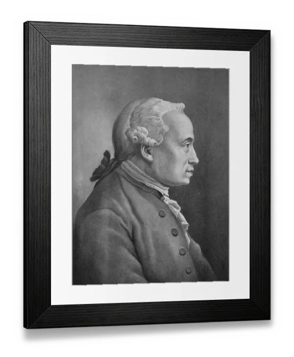 Framed Print : Immanuel Kant was a German philosopher
