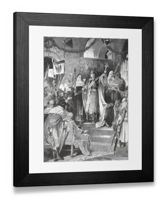 Framed Print : Udolf I also known as Rudolf von Habsburg