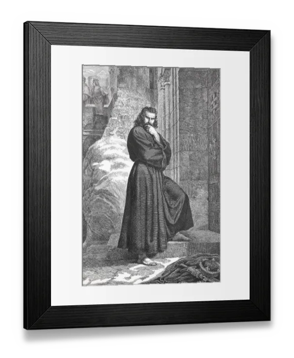 Framed Print : Henry IV Holy Roman Emperor at Canossa Framed Print : Henry IV Holy Roman Emperor at Canossa