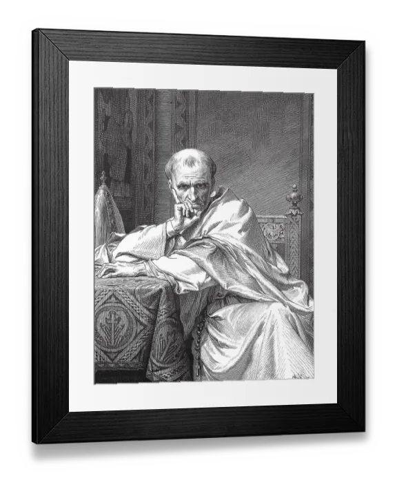 Framed Print : Gregory VII, Gregorius VII, born as Hildebrand of Sovana