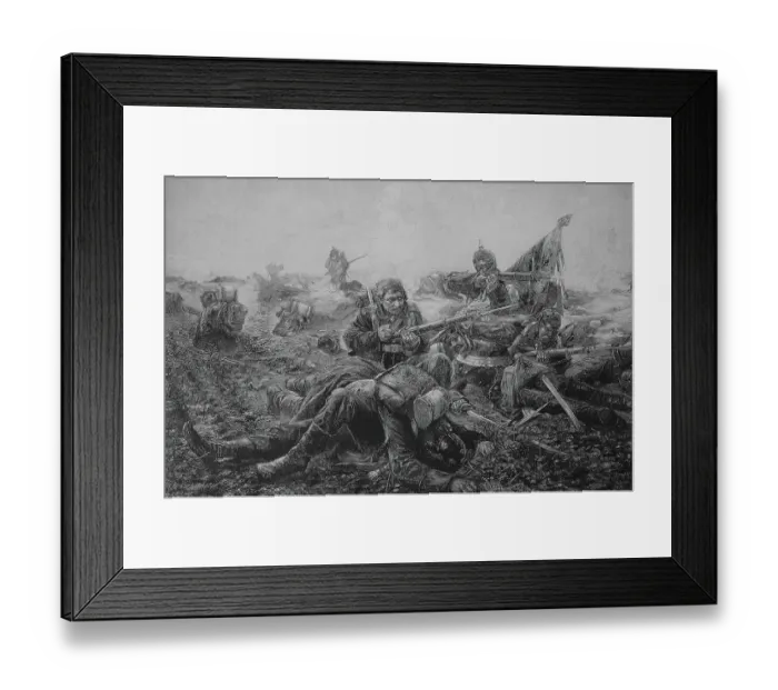 Framed Print : Franco-Prussian War, The Fall of the 2nd Battalion of the 61st Regiment in Dijon in January 1871 Framed Print : Franco-Prussian War, The Fall of the 2nd Battalion of the 61st Regiment in Dijon in January 1871