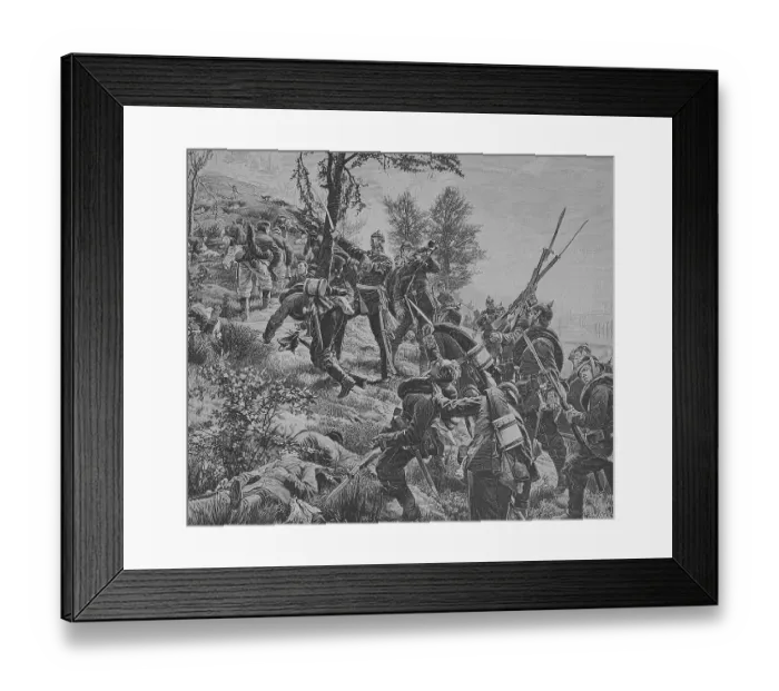 Framed Print : The Battle of Spichern, 6 August 1870 Framed Print : The Battle of Spichern, 6 August 1870