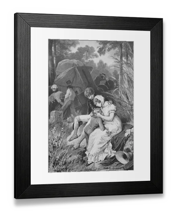 Framed Print : Luise Princess of Mecklenburg Fleeing to Memel
