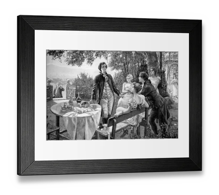 Framed Print : The young Johann Wolfgang von Goethe
