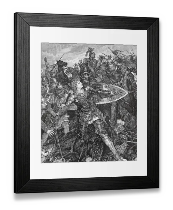 Framed Print : Battle of Muehldorf, also Battle of Ampfing Framed Print : Battle of Muehldorf, also Battle of Ampfing