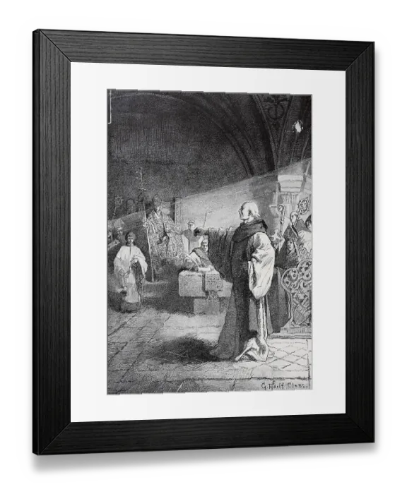 Framed Print : Roland delivers a message from Henry IV to the Pope Henry IV 11 November 1050