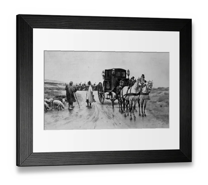 Framed Print : Napoleon asks shepherds about the situation of his enemies