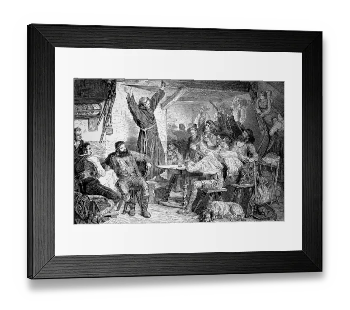Framed Print : Johann Simon Haspinger 28 October 1776