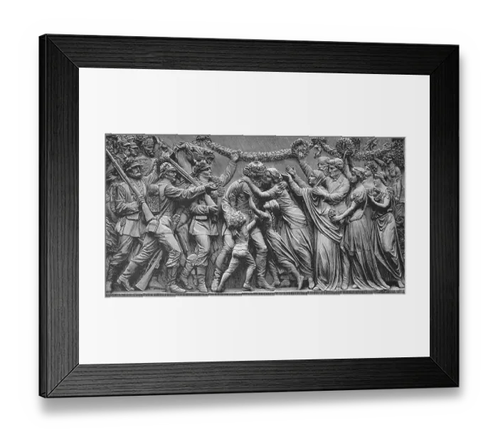 Framed Print : The Niederwald Monument is a monument in the Niederwald Landscape Park near Ruedesheim am Rhein in Hesse Framed Print : The Niederwald Monument is a monument in the Niederwald Landscape Park near Ruedesheim am Rhein in Hesse