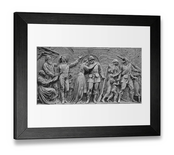 Framed Print : The Niederwald Monument is a monument in the Niederwald Landscape Park near Ruedesheim am Rhein in Hesse