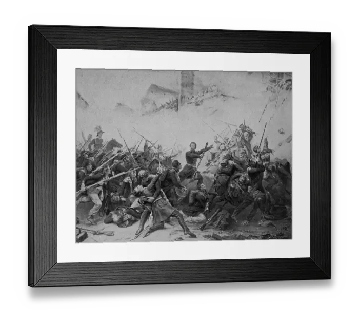 Framed Print : The Battle of the Nations near Leipzig took place from 16 to 19 October 1813