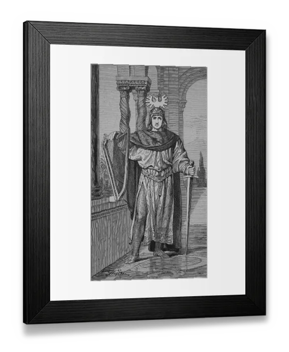 Framed Print : Frederick II was an emperor of the Holy Roman Empire Framed Print : Frederick II was an emperor of the Holy Roman Empire