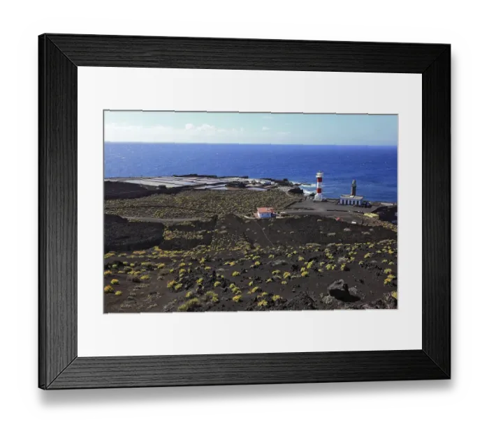 Framed Print : Salt pans and lighthouses at Punta de Fuencaliente Framed Print : Salt pans and lighthouses at Punta de Fuencaliente