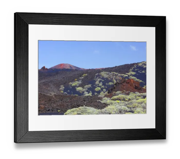 Framed Print : Volcanic landscape at Cap de Fuencaliente