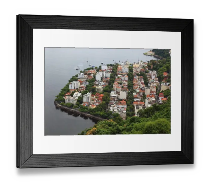 Framed Print : View of the city from Sugar Loaf Mountain Framed Print : View of the city from Sugar Loaf Mountain
