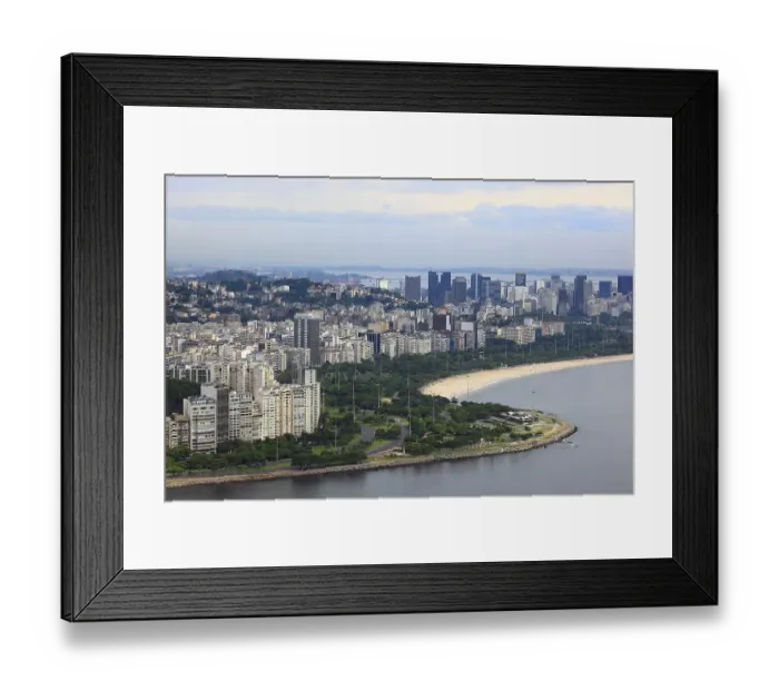 Framed Print : View of the city from Sugar Loaf Mountain Framed Print : View of the city from Sugar Loaf Mountain