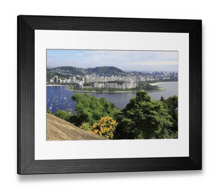 Framed Print : View of Rio de Janeiro from Sugar Loaf Mountain Framed Print : View of Rio de Janeiro from Sugar Loaf Mountain