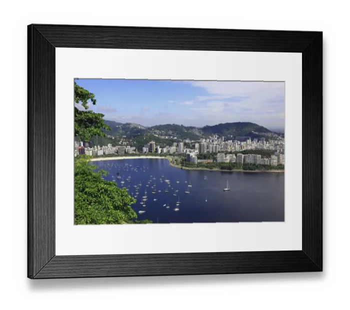 Framed Print : View of Rio de Janeiro from Sugar Loaf Mountain Framed Print : View of Rio de Janeiro from Sugar Loaf Mountain
