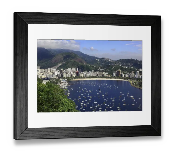 Framed Print : View of Rio de Janeiro from Sugar Loaf Mountain Framed Print : View of Rio de Janeiro from Sugar Loaf Mountain