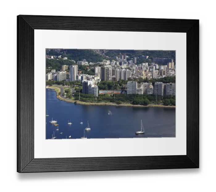 Framed Print : View of Rio de Janeiro from Sugar Loaf Mountain