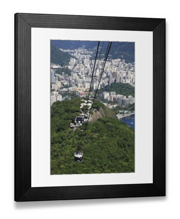 Framed Print : Cable car to Sugar Loaf Mountain Framed Print : Cable car to Sugar Loaf Mountain