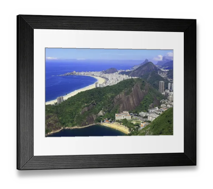 Framed Print : View of the city of Rio de Janeiro from Sugar Loaf Mountain Framed Print : View of the city of Rio de Janeiro from Sugar Loaf Mountain