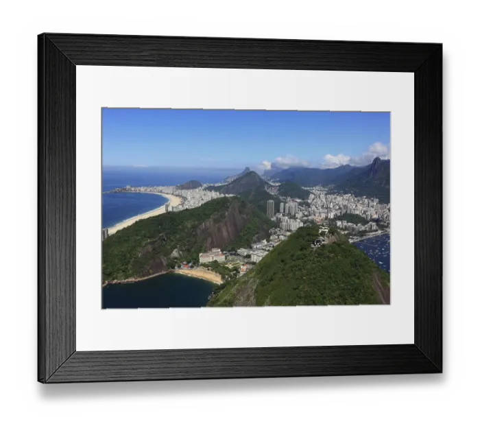 Framed Print : View of the city of Rio de Janeiro from Sugar Loaf Mountain Framed Print : View of the city of Rio de Janeiro from Sugar Loaf Mountain