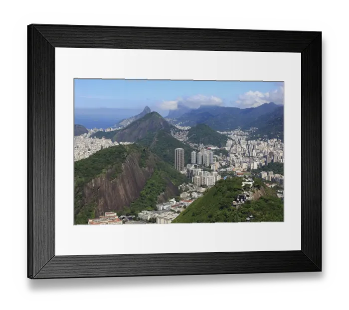 Framed Print : View of the city of Rio de Janeiro from Sugar Loaf Mountain Framed Print : View of the city of Rio de Janeiro from Sugar Loaf Mountain