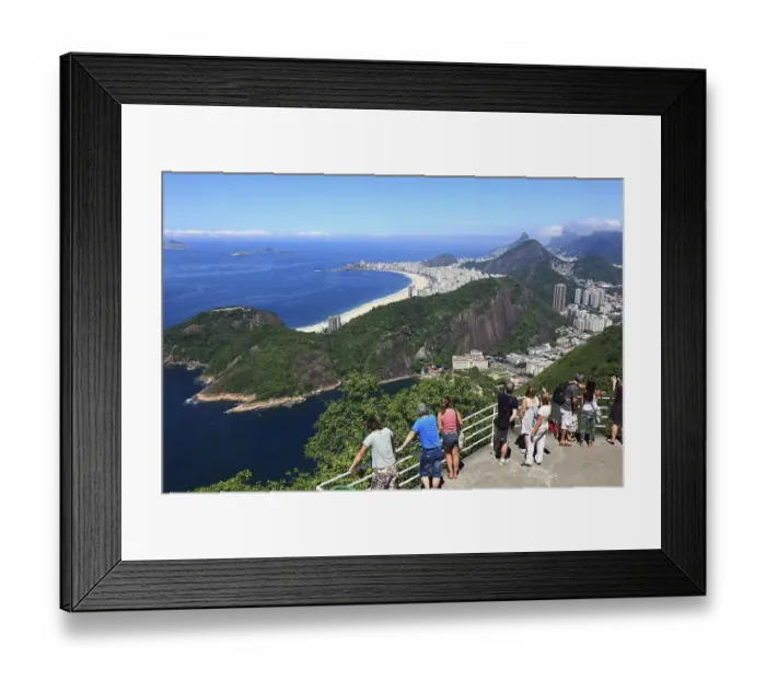 Framed Print : View of the city of Rio de Janeiro from Sugar Loaf Mountain