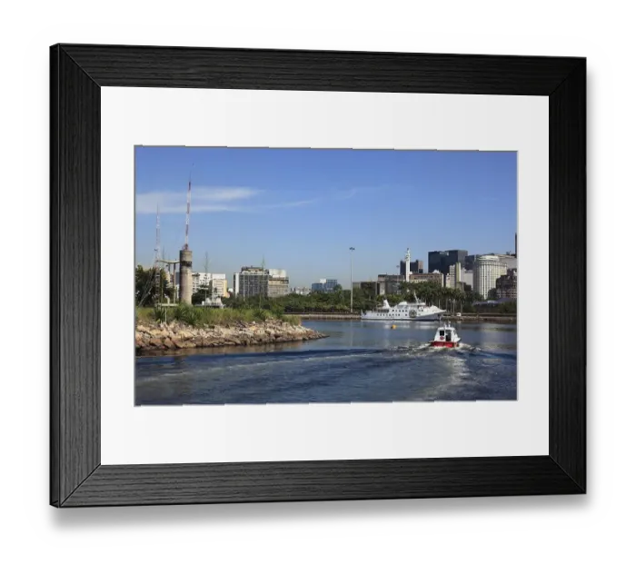 Framed Print : Gloria district with harbour and houses on Avenida Infante Dom Henrique
