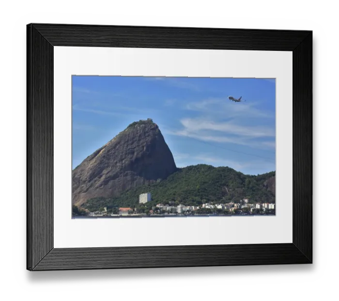 Framed Print : View of Sugar Loaf Mountain from the north