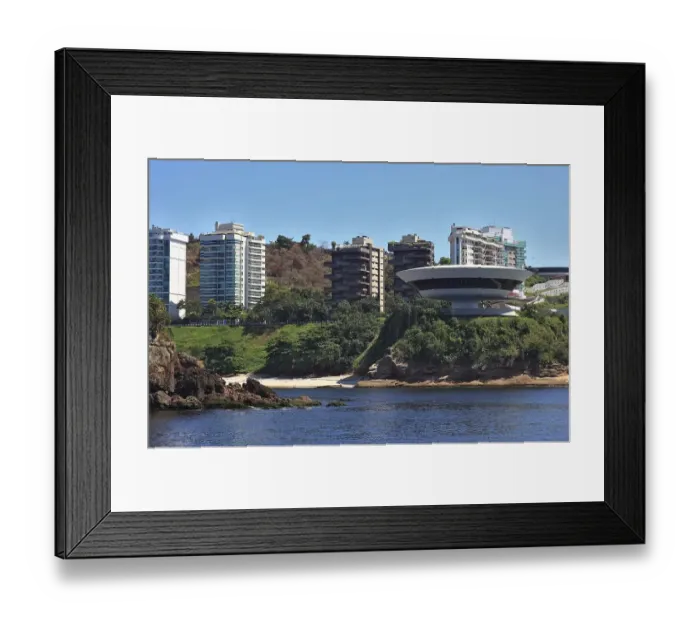 Framed Print : Museu de Arte Contemporanea de Niteroi