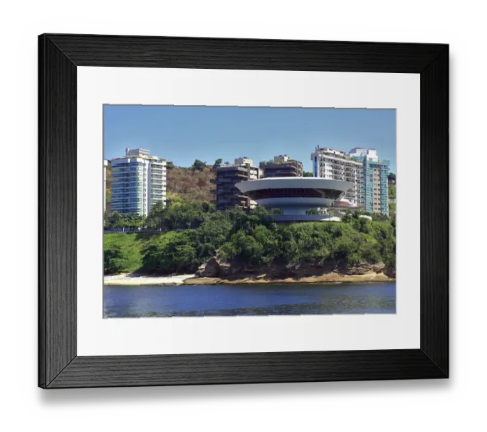 Framed Print : Museu de Arte Contemporanea de Niteroi