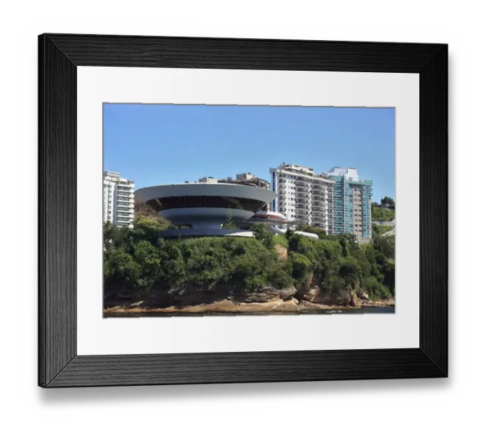 Framed Print : Museu de Arte Contemporanea de Niteroi
