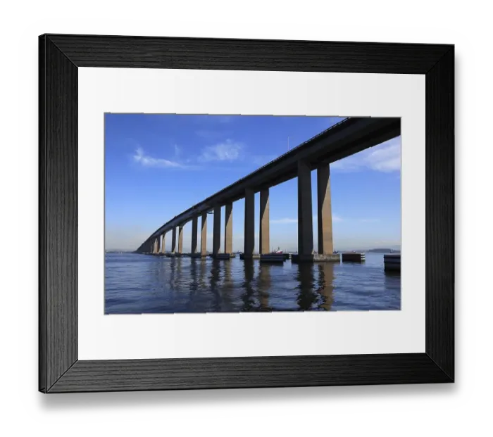 Framed Print : The Niteroi Bridge, Ponte Presidente Costa e Silva