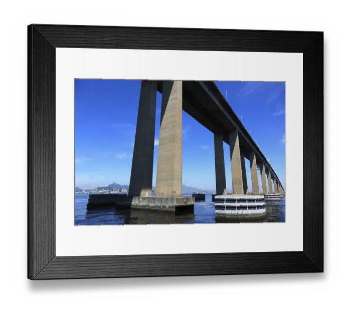 Framed Print : The Niteroi Bridge, Ponte Presidente Costa e Silva Framed Print : The Niteroi Bridge, Ponte Presidente Costa e Silva