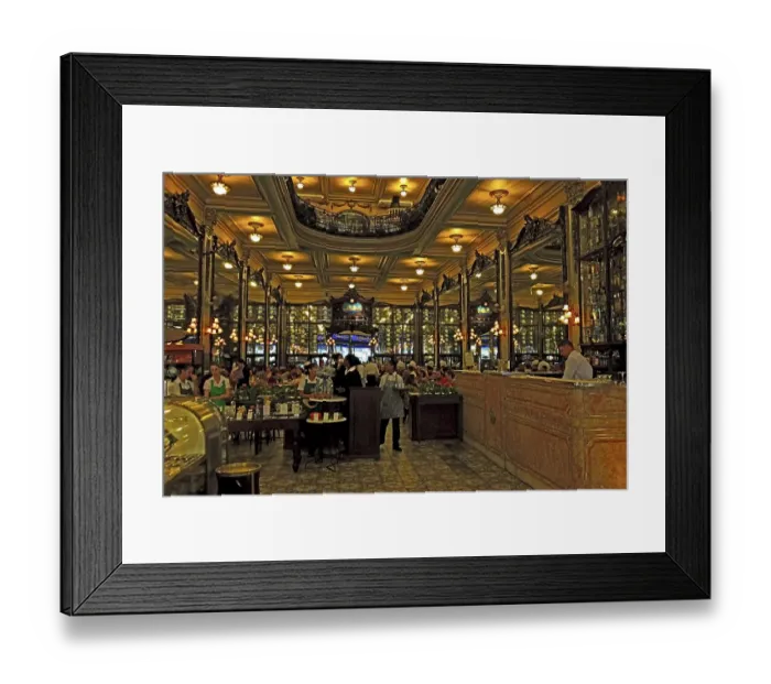 Framed Print : Belle Epoque Cafe Confeitaria Colombo Rio Framed Print : Belle Epoque Cafe Confeitaria Colombo Rio