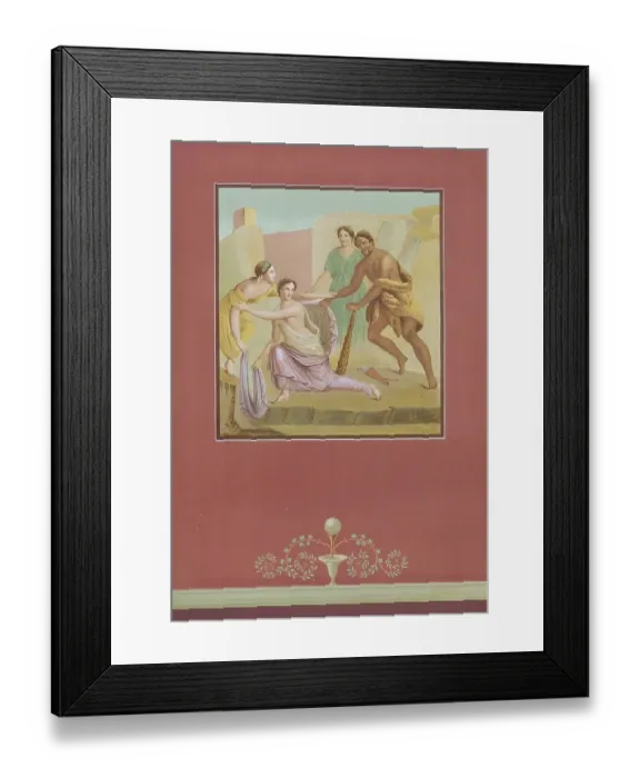 Framed Print : Hercules and Iole, in Greek mythology the daughter of King Eurytos of Oichalia