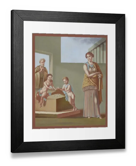 Framed Print : Medee and her children, wall painting Framed Print : Medee and her children, wall painting