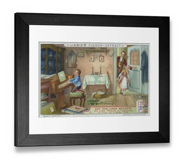 Framed Print : Picture series From the life of Mozart