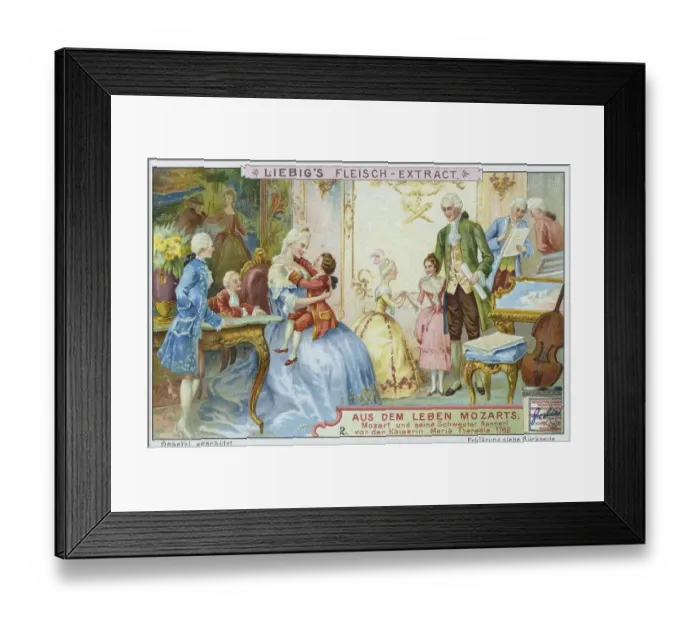 Framed Print : Picture series From the Life of Mozart Framed Print : Picture series From the Life of Mozart