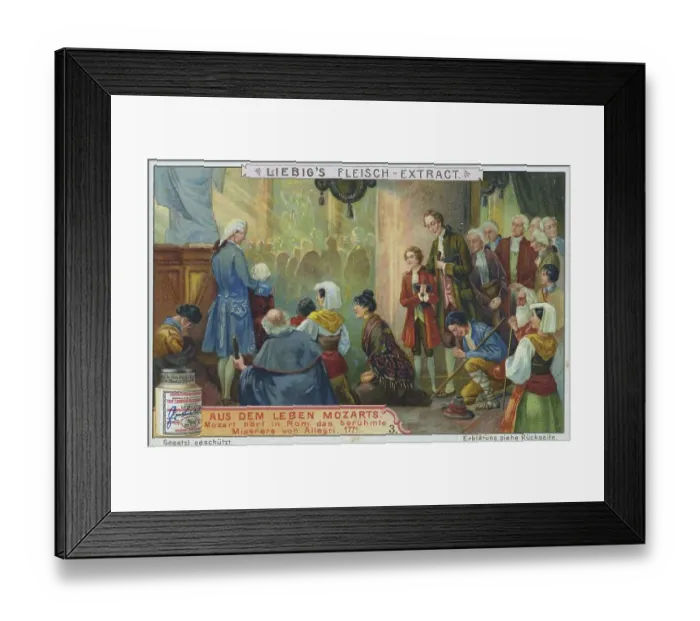 Framed Print : Picture series From the life of Mozart