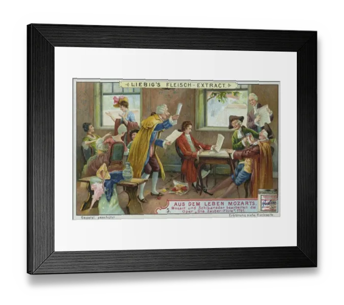 Framed Print : Picture series From the life of Mozart Framed Print : Picture series From the life of Mozart