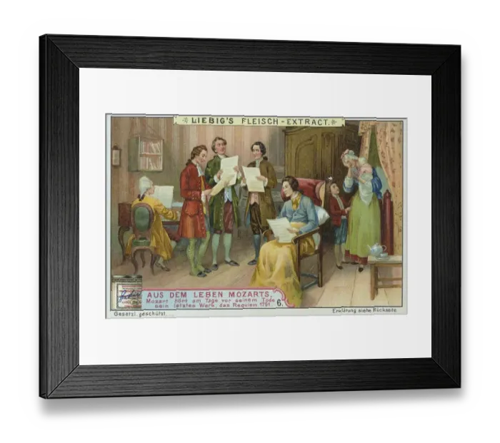 Framed Print : Picture series From the life of Mozart Framed Print : Picture series From the life of Mozart