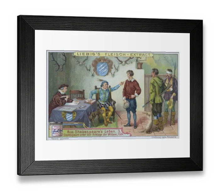 Framed Print : Picture series from the life of Shakespeare Framed Print : Picture series from the life of Shakespeare