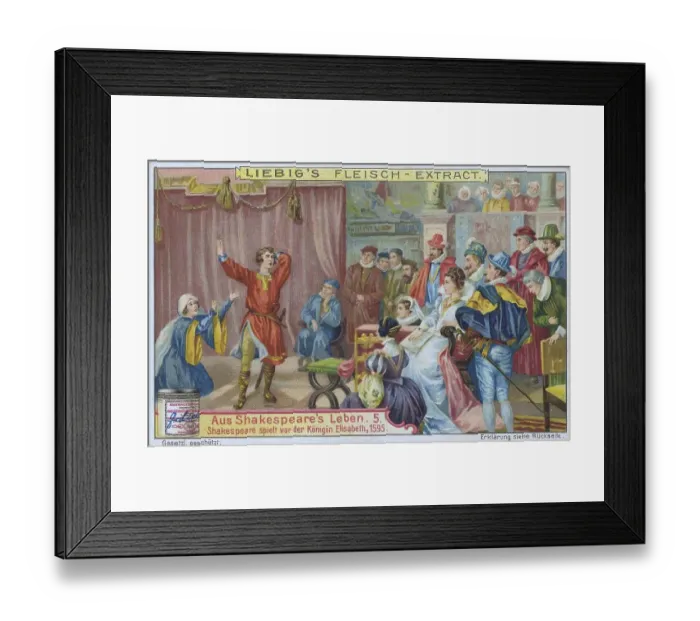 Framed Print : Picture series from the life of Shakespeare Framed Print : Picture series from the life of Shakespeare